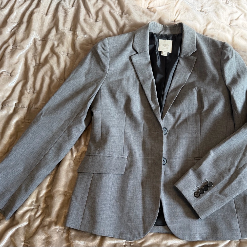 J. Crew Women's Gray Tailored Blazer